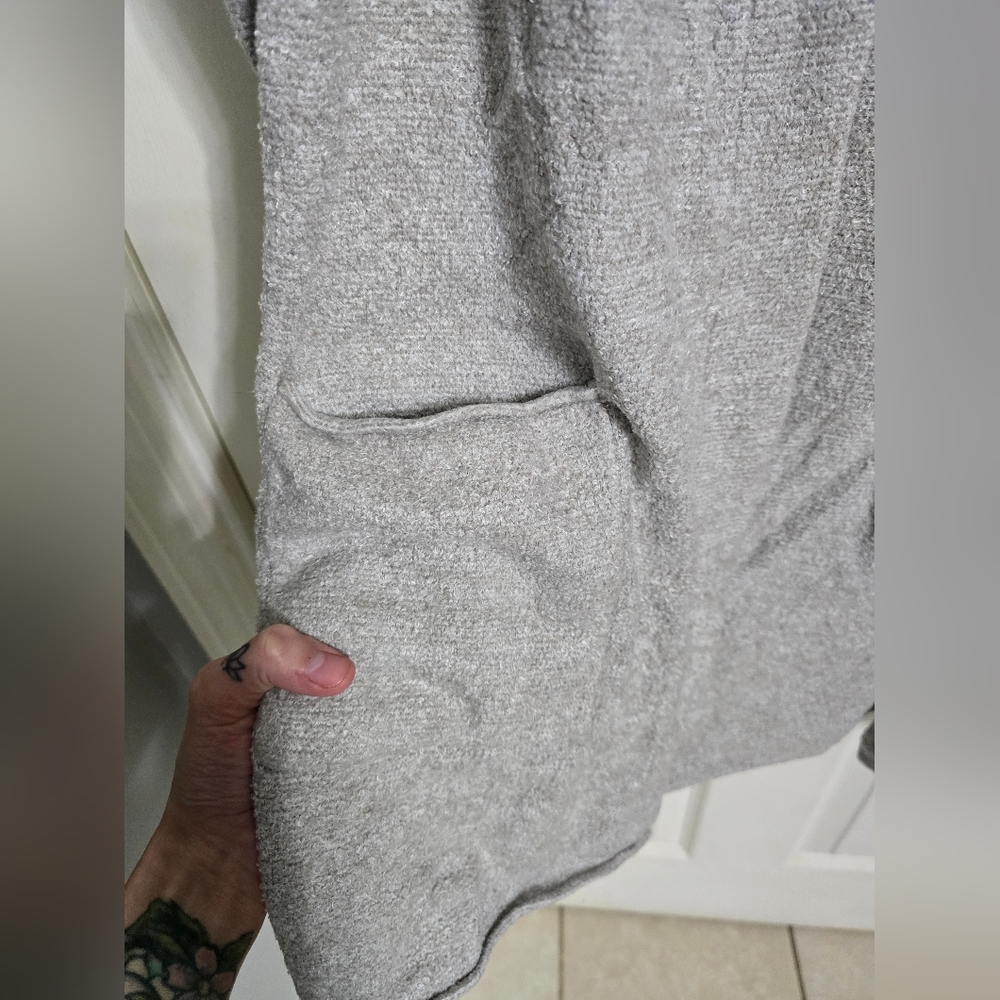 Barefoot Dreams CozyChic Lite Womens Long Weekend Cardigan Sweater Gray Size S - Picture 2 of 10